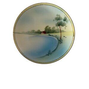 Nippon Hand Painted 6" Plate No Chips
